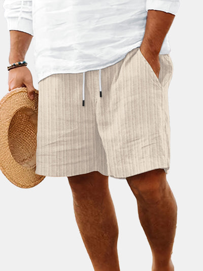 Gestreifte Badeshorts mit vertikalem Muster – Leicht, luftig & stilvoll